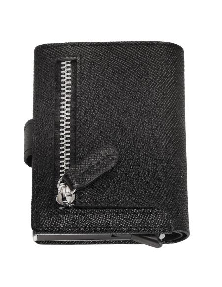 SAFFIANO LEATHER WALLET WITH AUTOMATIC CARD HOLDER BY ZIPPO
