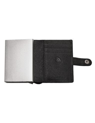 SAFFIANO LEATHER WALLET WITH AUTOMATIC CARD HOLDER BY ZIPPO