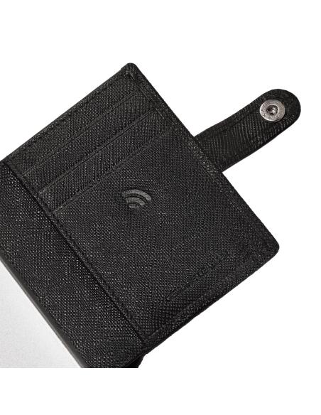 SAFFIANO LEATHER WALLET WITH AUTOMATIC CARD HOLDER BY ZIPPO