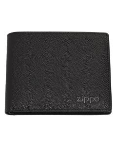 PORTA-CARTÕES DE COURO ZIPPO SAFFIANO COM BLOQUEIO RFID