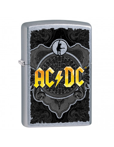 ZIPPO LIGHTER WITH ACDC YELLOW LOGO