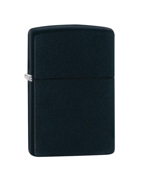 Comprar Mechero Negro Mate Con Base Cromada De Zippo a precio de oferta