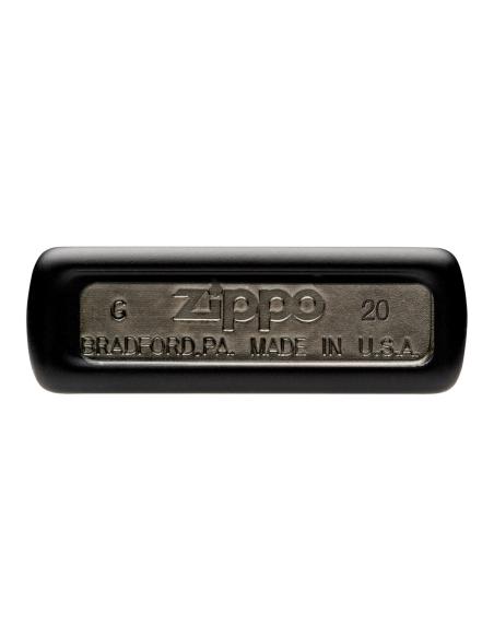 Comprar Mechero Negro Mate Con Base Cromada De Zippo a precio de oferta