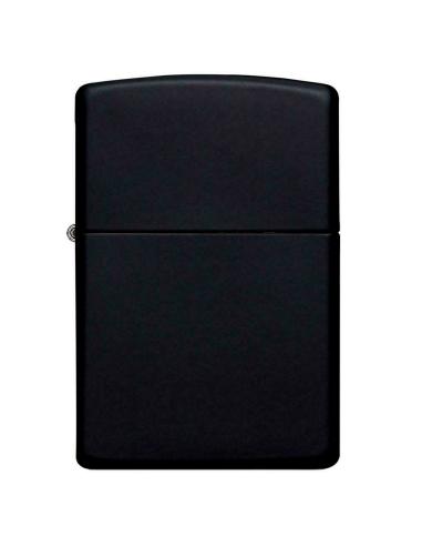 Comprar Mechero Negro Mate Con Base Cromada De Zippo a precio de oferta