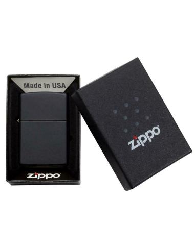 Comprar Mechero Negro Mate Con Base Cromada De Zippo a precio de oferta