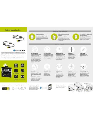 Dois Fones De Ouvido Smart Duo Gêmeos Bluetooth Pack Dois Fones