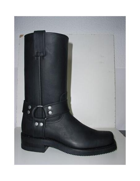 BOOT BIKER PULL OIL BLACK 1501