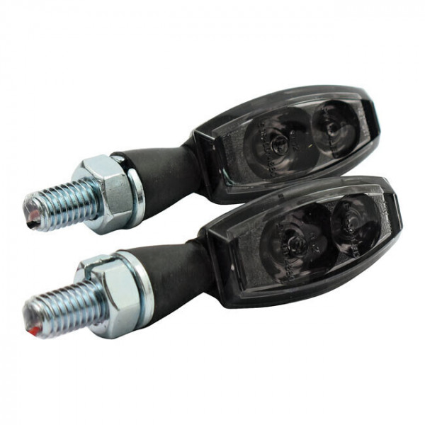 BLAZE 3-1 BLACK SMOKED TURN SIGNALS WITH BRAKE LIGHT AND POSITION LIGHT