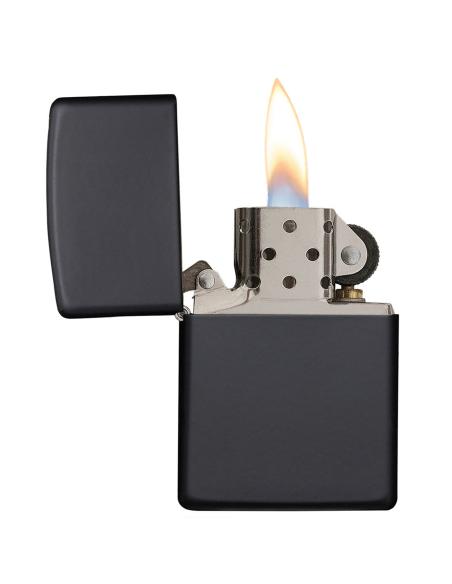 MATTE BLACK AND BRASS ZIPPO LIGHTER