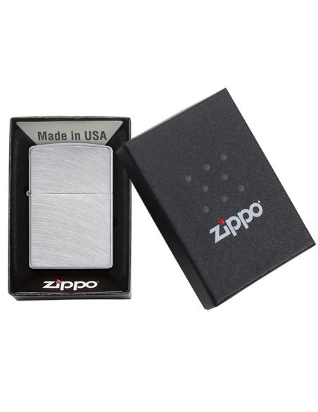 Comprar Mechero Cromo Cepillado Arch Zippo a precio de oferta