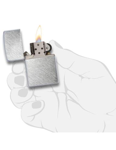 Comprar Mechero Cromado Herringbone Sweep Zippo a precio de oferta