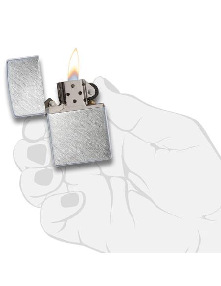 BRIQUET CHROMÉ  HERRINGBONE SWEEP ZIPPO
