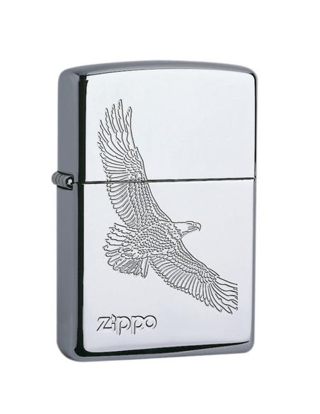 Comprar Mechero Zippo De Cromo Pulido Con Águila a precio de oferta