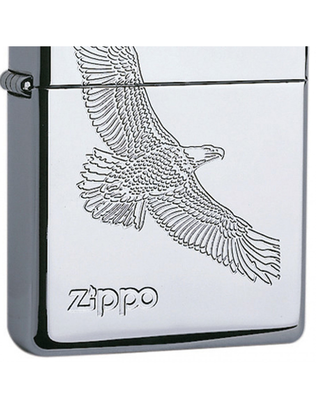 Briquet Zippo Chrome Poli Avec Aigle