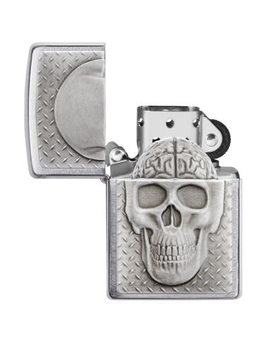 LIGHTER WITH SKULL BRAIN SURPRISE BY ZIPPO