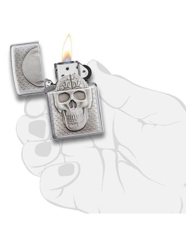 BRIQUET AVEC CERVEAU SURPRISE CRÂNE PAR ZIPPO