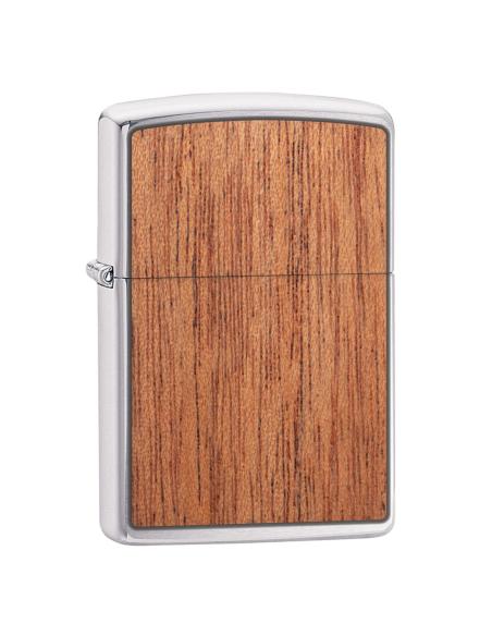 ZIPPO LIGHTER WITH MAHOGANY WOOD