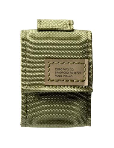 GIFT BOX WITH ZIPPO BLACK CRACKLE LIGHTER AND GREEN POUCH