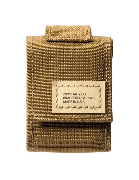 GIFT BOX WITH BLACK CRACKLE LIGHTER AND BROWN POUCH