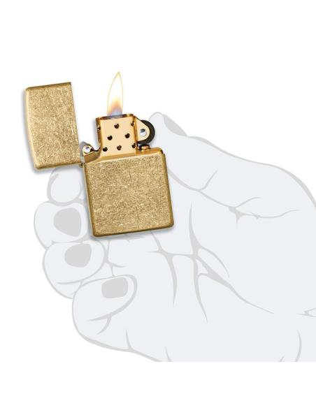 ISQUEIRO DE LATÃO TEXTURIZADO ZIPPO