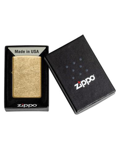 ISQUEIRO DE LATÃO TEXTURIZADO ZIPPO