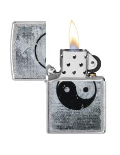 Isqueiro Cromado Com Zíper Ying-Yang | Preço Promocional 2