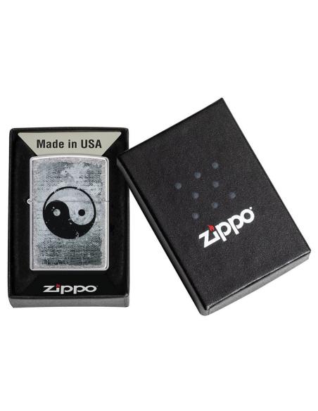 Comprar Mechero Cromado Con Ying-Yang De Zippo a precio de oferta