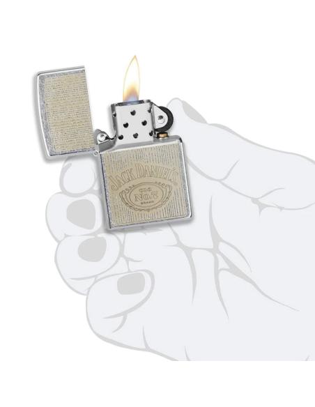ISQUEIRO ZIPPO COM LOGÓTIPO JACK DANIELS GRAVADO A LASER