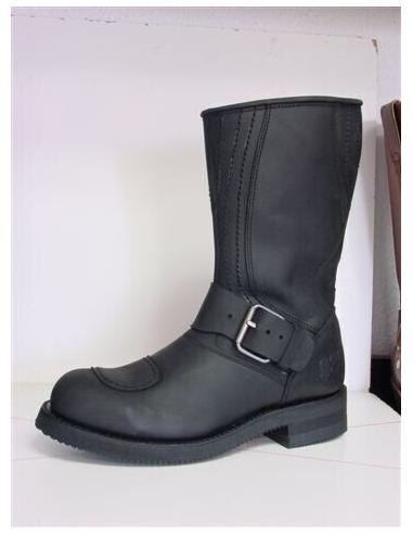 Comprar Bota Biker Crazy Old Negro Con Cremallera 1594 a precio de oferta