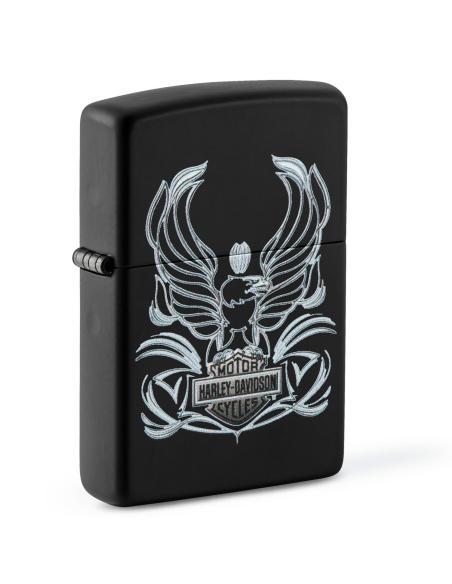 ISQUEIRO HARLEY-DAVIDSON MATT BLACK ZIPPO