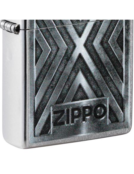 CHROME-PLATED ZIPPO LIGHTER WITH X-BOTTOM