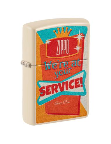 BRIQUET ZIPPO À VOTRE SERVICE COULEUR SABLE
