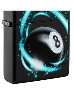 BOLA MAIS CLARA 8 PRETO MATE EFEITO DE LUZ ZIPPO ISQUEIRO 2
