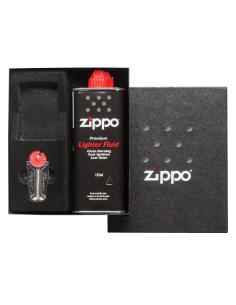 KIT PIERRES ET ESSENCE ZIPPO DANS UNE BOÎTE CADEAU