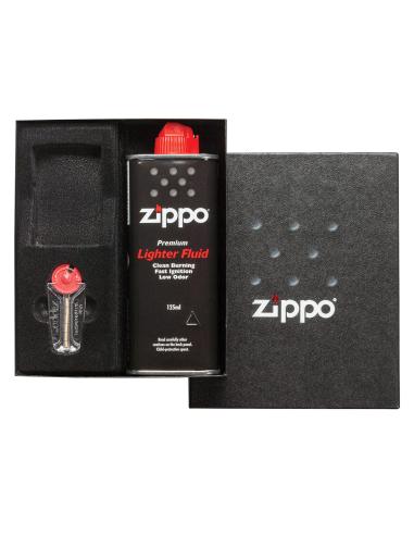 Kit Pierres Et Essence Zippo Dans Une Boîte Cadeau
