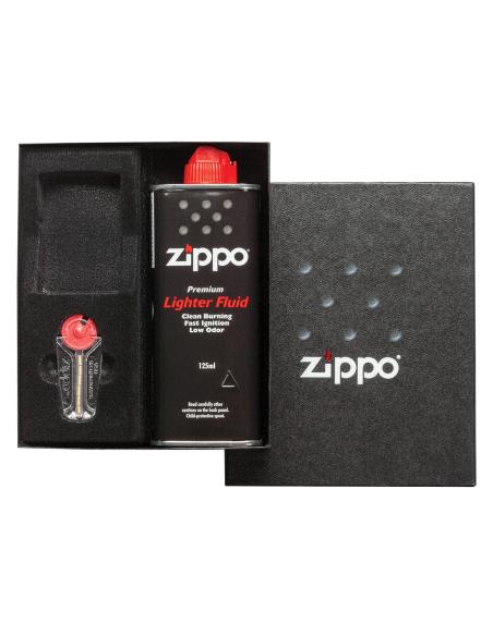 PEDRAS DE ZÍPER E KIT DE GASOLINA EM CAIXA DE OFERTA