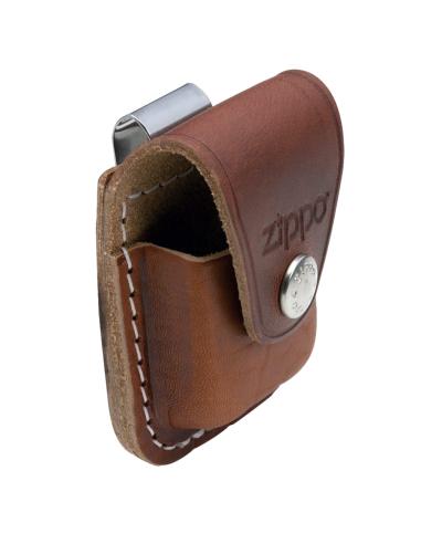 COFFRET CADEAU POUR ZIPPO EN CUIR BRUN