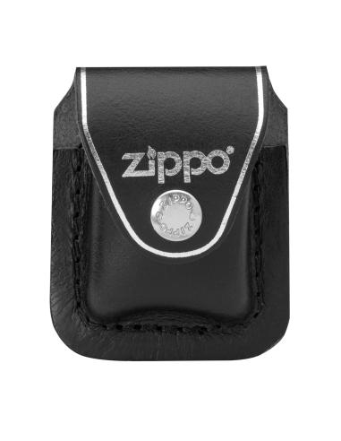 Comprar Estuche Negro De Cuero Con Clip Para Mecheros Zippo a precio de oferta