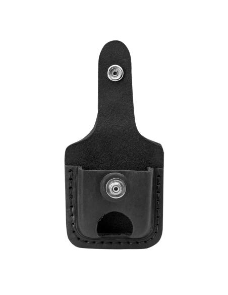 BLACK LEATHER CASE WITH LOOP FOR ZIPPO LIGHTERS