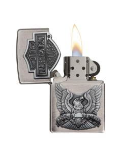 BRIQUET ZIPPO AVEC EMBLÈME HARLEY-DAVIDSON ET AIGLE 2