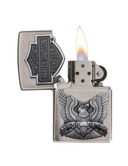 Comprar Mechero Zippo Con Emblema Y Águila De Harley-Davidson a precio de oferta