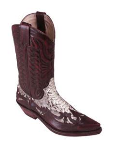 Bota Tejana Milanelo Zamora Com Píton Natural