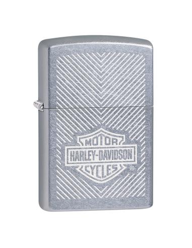 ZIPPO LIGHTER WITH HARLEY LOGO ENGRAVED LUSTER