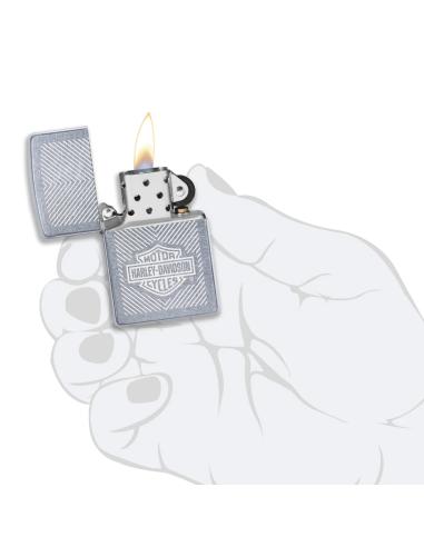 Comprar Mechero Zippo Con Logo De Harley Grabado Lustre a precio de oferta