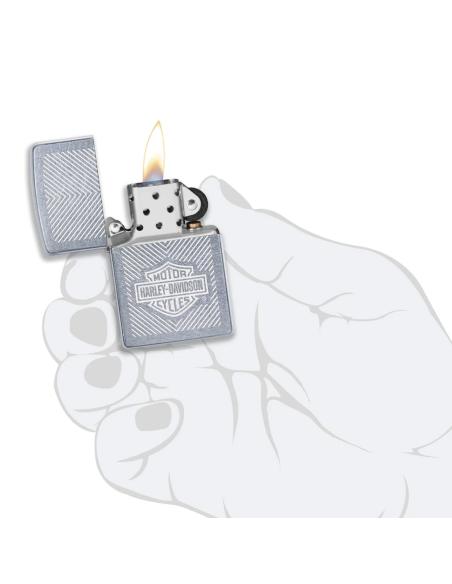Comprar Mechero Zippo Con Logo De Harley Grabado Lustre a precio de oferta