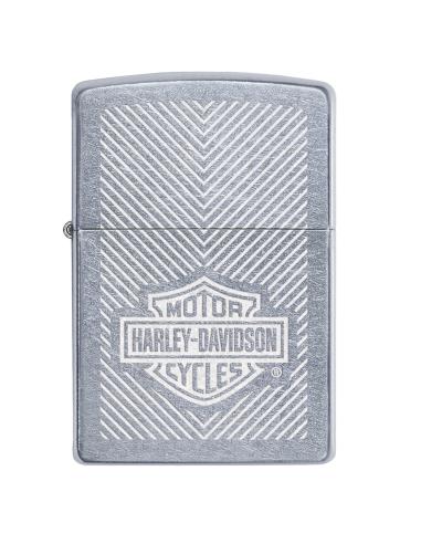 ISQUEIRO ZIPPO COM BRILHO GRAVADO COM O LOGOTIPO DA HARLEY