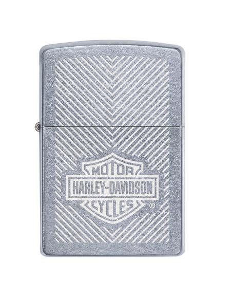 ZIPPO LIGHTER WITH HARLEY LOGO ENGRAVED LUSTER