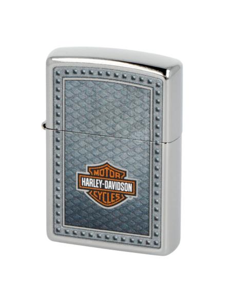 ISQUEIRO ZIPPO COM LOGOTIPO DA HARLEY EM METAL