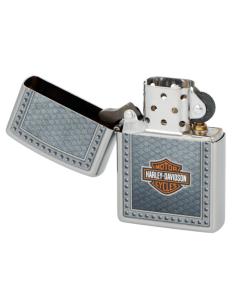 ZIPPO LIGHTER WITH HARLEY LOGO ON METAL 2