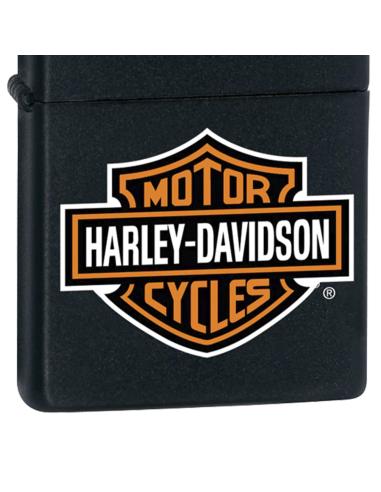MATTE BLACK LIGHTER WITH ZIPPO HARLEY LOGO